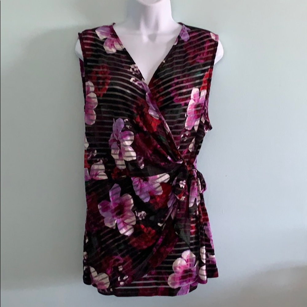 Cache sheet tunic wrap blouse size XL super cute!!